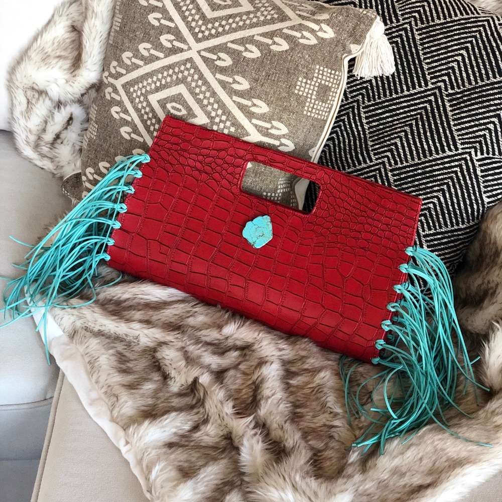 Custom Faux Leather Clutch